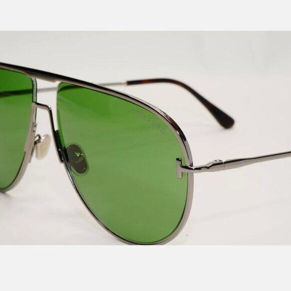 Tom Ford Green Metal Men's 60mm Sunglasses - Picture 4 of 6